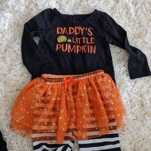 Toughskins Black and Orange Pumpkin Costume Set